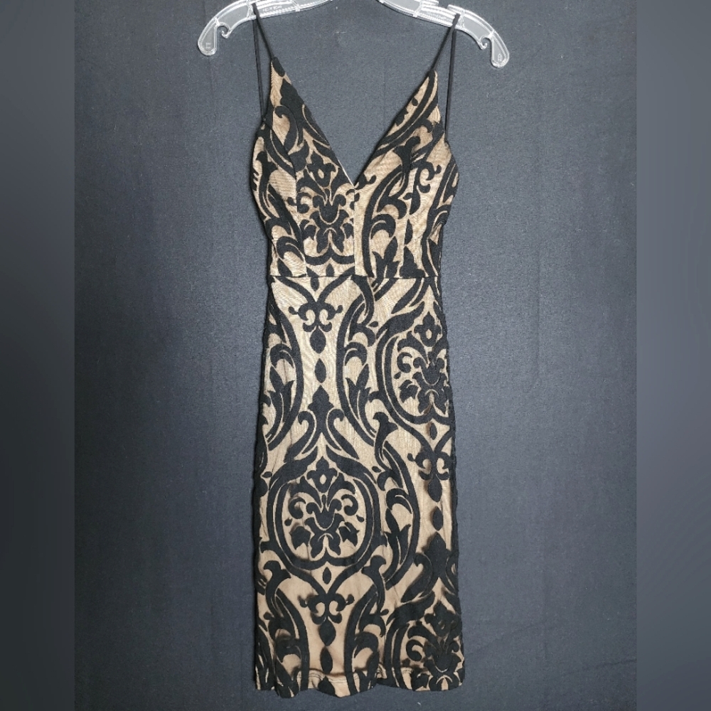 Windsor Lace Open Back Mini Dress, S